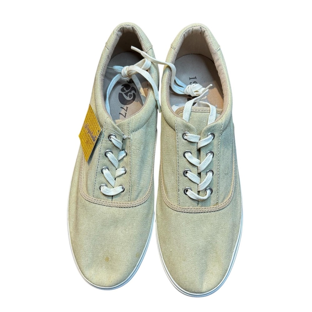 Margaritaville Shoes Mens Size 12‎ Beige Medellin Canvas Casual Sneakers MG1501G